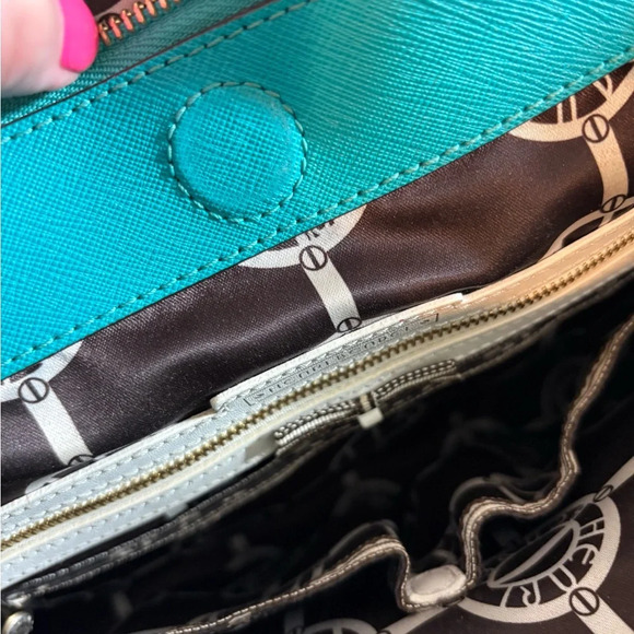Henri Bendel Teal Satchel and Wallet Set - Picture 5 of 12